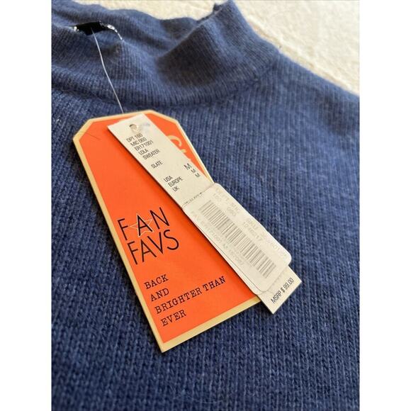 NWT GIANNI BINI Women's Sweater Long Sleeve Blue Butterfly Size Medium - Picture 8 of 10